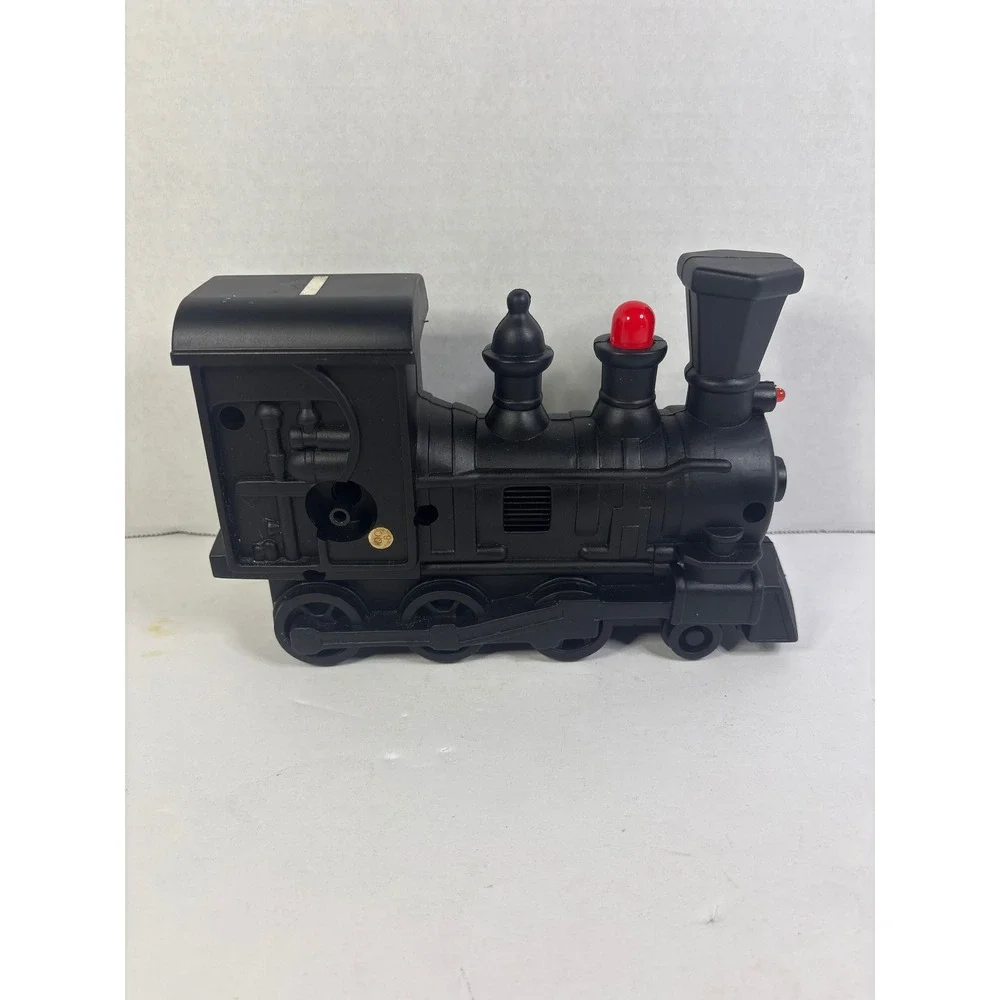 Vintage Steam Locomotive Train Alarm Clock Black Quartz Novelty Desk Decor